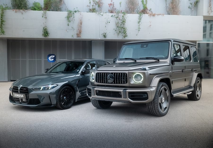 Mercedes Classe G et BMW M3 du groupe Corsiva